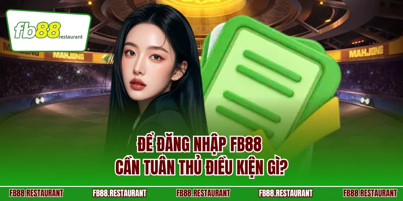 Để đăng nhập FB88 cần tuân thủ điều kiện gì?